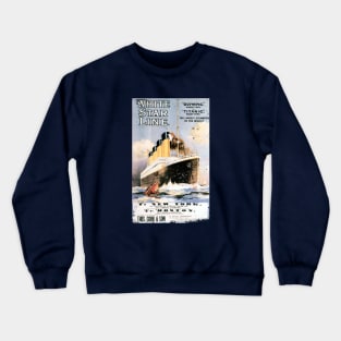 Poster Retro Ship Vintage Cruise Vessel Crewneck Sweatshirt